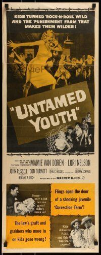 6k966 UNTAMED YOUTH insert '57 art of sexy bad Mamie Van Doren in a house of correction!