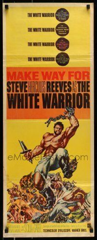 6k981 WHITE WARRIOR insert '61 Agi Murad il diavolo bianco, art of chained Steve Hercules Reeves!