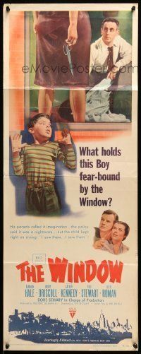 6k985 WINDOW insert '49 imagination was not what held Bobby Driscoll fear-bound by the window!