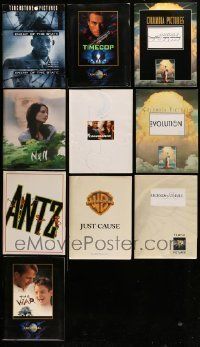 6m028 LOT OF 10 PRESSKITS '94 - '01 containing a total of 71 8x10 stills in all!