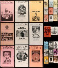6m030 LOT OF 29 CUT PRESSBOOKS '70s great advertising for a variety of different movies!