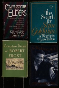 6m146 LOT OF 4 HARDCOVER BOOKS '60s-90s Sam Goldwyn, Robert Frost, Conversations With My Elders!