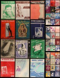 6m020 LOT OF 79 NON-MOVIE SHEET MUSIC '40s great songs by a variety of different artists!
