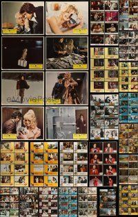 6m065 LOT OF 192 LOBBY CARDS '60s-80s complete sets of 8 cards from 24 different movies!