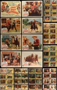 6m074 LOT OF 88 COWBOY WESTERN LOBBY CARDS '50s complete sets of 8 cards from 11 movies!