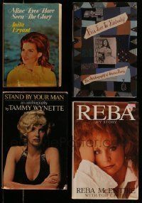 6m149 LOT OF 4 FEMALE SINGER BIOGRAPHY HARDCOVER BOOKS '70s-90s Anita Bryant, Wynette, Reba!