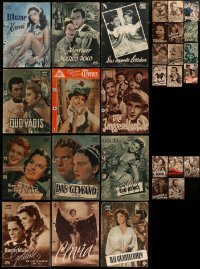 6m014 LOT OF 29 GERMAN PROGRAMS '40s-50s great images from a variety of different movies!