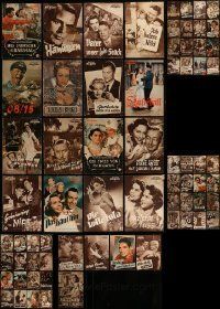 6m012 LOT OF 69 GERMAN PROGRAMS '40s-50s great images from a variety of different movies!