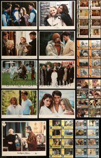 6m075 LOT OF 81 LOBBY CARDS '60s-80s complete sets of 8 cards from a variety of different movies!