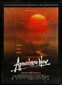 6p562 APOCALYPSE NOW French 1p R01 revised version w/ two major formerly cut scenes, Bob Peak art!