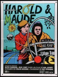 6p727 HAROLD & MAUDE French 1p R09 different art of Ruth Gordon & Bud Cort by Thierry Guitard!
