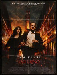 6p751 INFERNO French 1p '16 Ron Howard, Tom Hanks, based on the novel by Dan Brown!