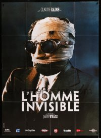 6p756 INVISIBLE MAN French 1p R00s James Whale, H.G. Wells, wonderful different image!