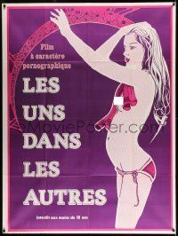 6p798 LES UNS DANS LES AUTRES French 1p '81 In Each Other, art of sexy near-naked girl!