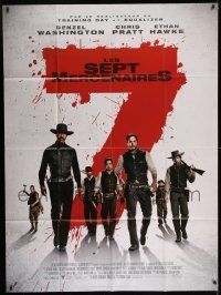 6p814 MAGNIFICENT SEVEN French 1p '16 Antoine Fuqua remake of the John Sturges classic western!