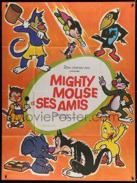 6p833 MIGHTY MOUSE ET SES AMIS French 1p '70s great cartoon art of Paul Terry's best creations!