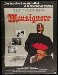 6p844 MONSIGNOR French 1p '82 Christopher Reeve, Bujold, Frank Perry, Selesneff & Philippe art!