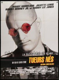 6p853 NATURAL BORN KILLERS French 1p '94 Oliver Stone cult classic, great image of Woody Harrelson