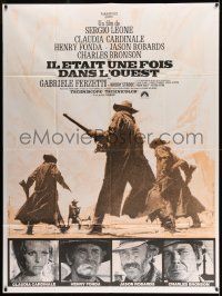 6p862 ONCE UPON A TIME IN THE WEST French 1p R70s Leone, Cardinale, Fonda, Bronson & Robards!