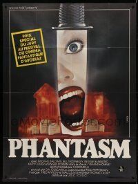 6p873 PHANTASM French 1p '79 best completely different Landi art of terrified woman on knife!