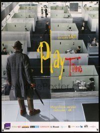 6p877 PLAYTIME French 1p R14 Jacques Tati, cool different image of Tati standing over cubicles!