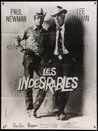 6p878 POCKET MONEY French 1p '72 great full-length portrait of Paul Newman & Lee Marvin!