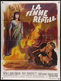 6p893 REPTILE French 1p '67 snake woman Noel Willman, different horror art by Boris Grinsson!