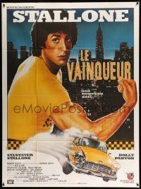 6p896 RHINESTONE French 1p '84 different Sator art of New York City cab driver Sylvester Stallone!