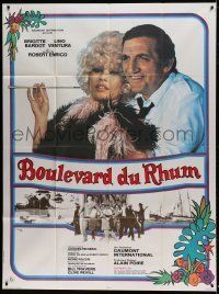 6p902 RUM RUNNERS French 1p '71 Boulevard du rhum, sexy Brigitte Bardot & Lino Ventura, Rau art!