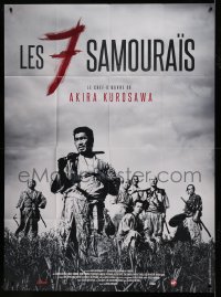 6p911 SEVEN SAMURAI French 1p R2013 Akira Kurosawa's classic Shichinin No Samurai, Toshiro Mifune