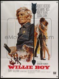 6p946 TELL THEM WILLIE BOY IS HERE French 1p '70 Robert Redford, Ross, completely different!