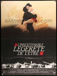 6p964 UNBEARABLE LIGHTNESS OF BEING French 1p '88 wonderful different art of Day-Lewis & Binoche!