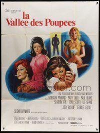 6p970 VALLEY OF THE DOLLS French 1p '68 Sharon Tate, Jacqueline Susann, different Grinsson art!