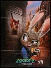 6p999 ZOOTOPIA advance French 1p '16 Walt Disney, welcome to the urban jungle, wanted poster image!
