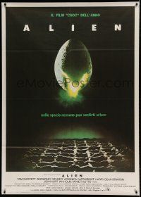 6p086 ALIEN Italian 1p '79 Ridley Scott outer space sci-fi monster classic, cool egg image!