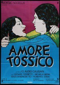 6p087 AMORE TOSSICO Italian 1p '83 Genome & Cavazzocca art of lovers who abuse heroin, Toxic Love!