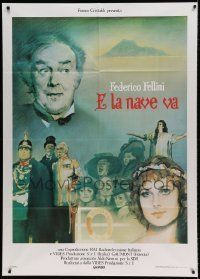 6p089 AND THE SHIP SAILS ON Italian 1p '83 Federico Fellini's E la nave va, Rinaldo Geleng art!
