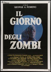 6p123 DAY OF THE DEAD Italian 1p '86 George Romero's Night of the Living Dead zombie horror sequel!