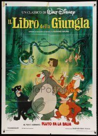 6p178 JUNGLE BOOK Italian 1p R80s Walt Disney cartoon classic, great image of all characters!