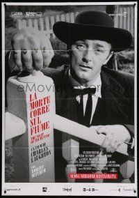 6p213 NIGHT OF THE HUNTER Italian 1p R16 classic Robert Mitchum showing his love & hate hands!