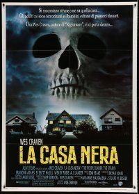6p223 PEOPLE UNDER THE STAIRS Italian 1p '92 Wes Craven, image of huge skull looming over house!