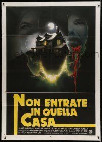 6p232 PROM NIGHT Italian 1p '80 completely different horror artwork by Enzo Sciotti!