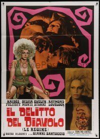 6p237 QUEENS OF EVIL Italian 1p '71 Tonino Cervi's Le Regine, wild images of sexy Haydee Politoff!