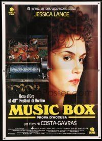 6p050 MUSIC BOX Italian 2p '90 directed by Costa-Gavras, different art of Jessica Lange!