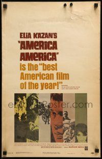 6p291 AMERICA AMERICA WC '64 Elia Kazan's immigrant biography of his uncle!