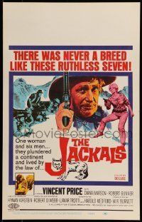 6p401 JACKALS WC '67 Vincent Price plundering in South Africa with ruthless companions!
