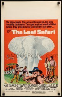 6p410 LAST SAFARI WC '67 Stewart Granger in the angry jungle hunting a rogue elephant!