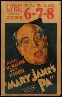 6p432 MARY JANE'S PA WC '35 great artwork of surprised Guy Kibbee!