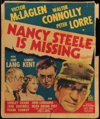 6p446 NANCY STEELE IS MISSING WC '37 Victor McLaglen looks at Walter Connolly holding Lang