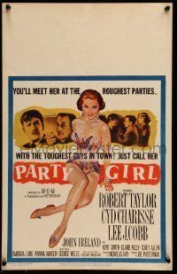 6p459 PARTY GIRL WC '58 you'll meet sexiest Cyd Charisse at the roughest parties, Nicholas Ray!
